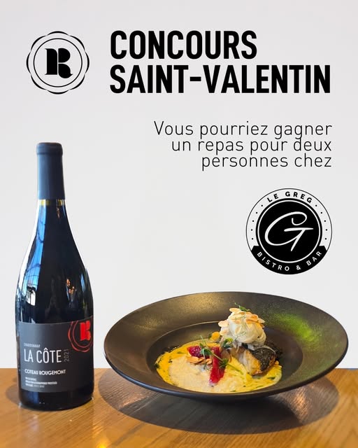 Gagnez un souper pour deux personnes au Greg Bistro & Bar