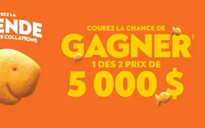 Concours Goldfish - Gagnez 5000 $ en argent comptant