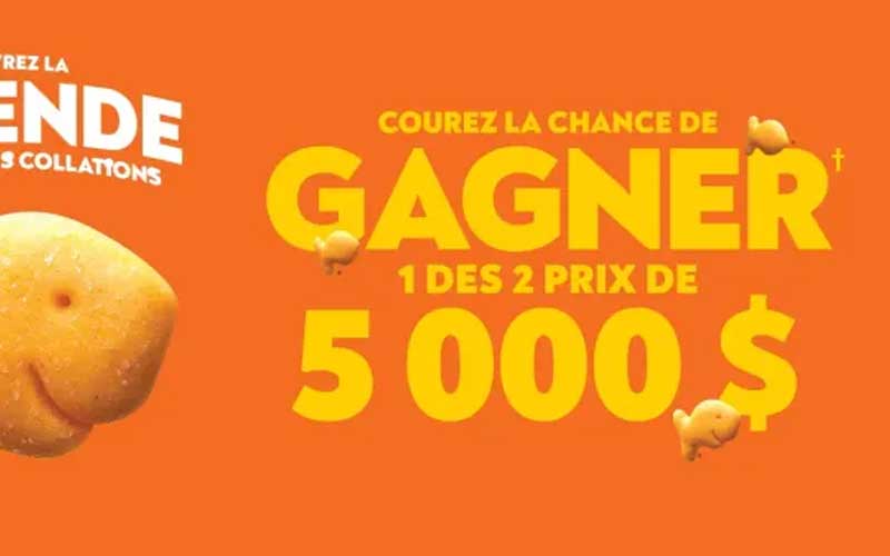 Concours Goldfish - Gagnez 5000 $ en argent comptant