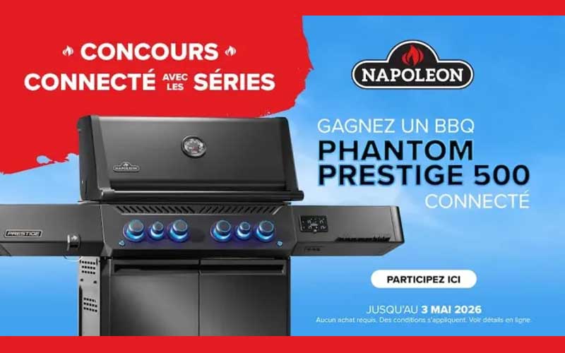 Gagnez un BBQ Phantom Prestige 500 connecté de 2 700$