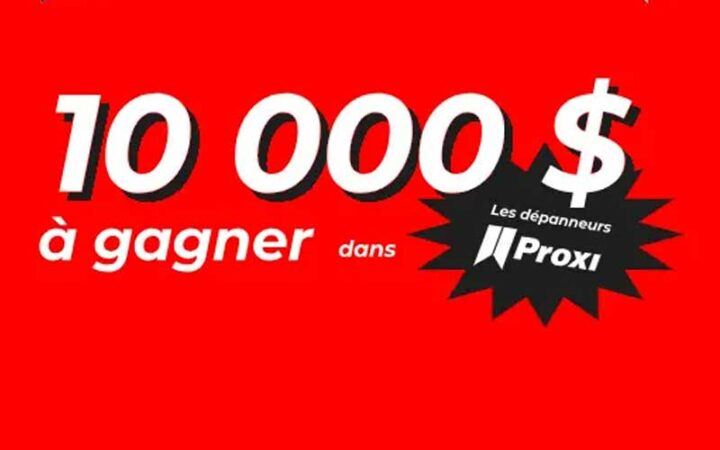 Un chèque d’une valeur de 10000$ à gagner