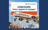 Concours GVQ - Gagnez 6400$ en billets d’avion avec Air Canada