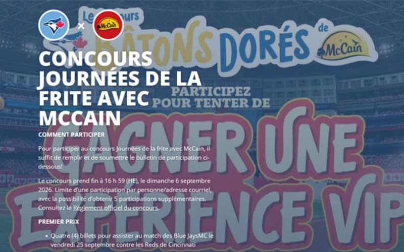 Gagnez un grand prix VIP de 3704 $ et des bons-rabais