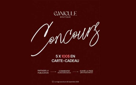 Gagnez cinq cartes-cadeaux chez Boutique Canicule de 100$