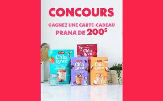 Concours PRANA - Gagnez une carte-cadeau de 200 $