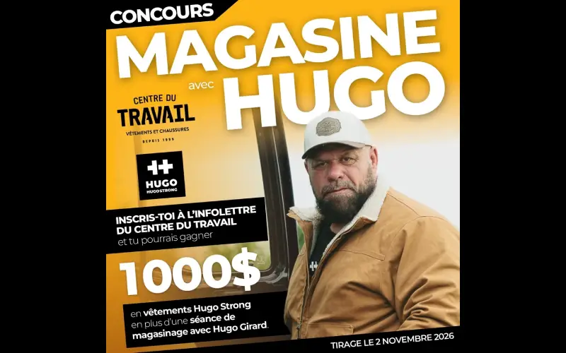 Gagnez 1000 $ de vêtements Hugo Strong