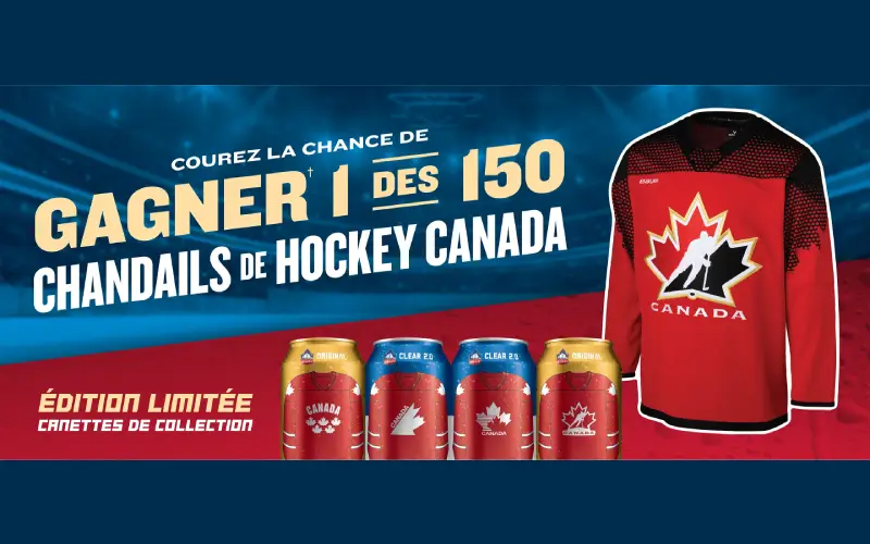 Gagnez 150 chandails de Hockey Canada - Concours Sleeman