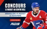 Gagnez 2 billets pour le match du Rocket au Centre Bell - Concours RDS