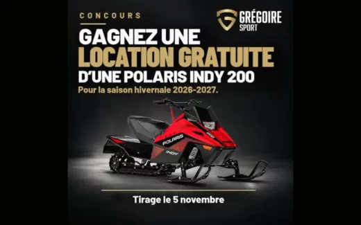 Gagnez la location gratuite d’une Polaris Indy 200