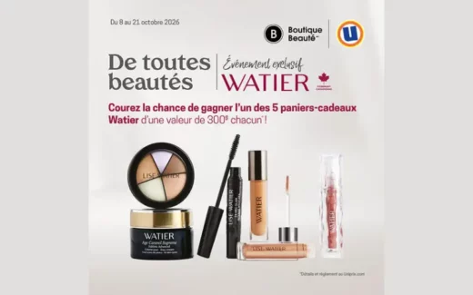 Gagnez l'un des cinq paniers-cadeaux de produits WATIER