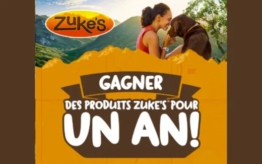 Gagnez un an de produits Zuke’s pour votre chien
