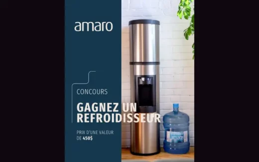 Gagnez un refroidisseur d’eau Amaro