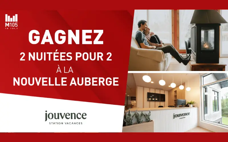 Gagnez un séjour de deux nuitées à Jouvence