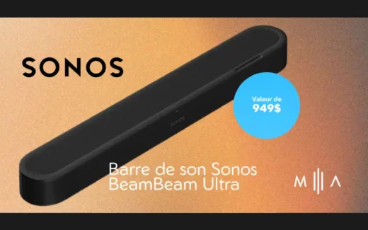 Gagnez une barre de son Sonos BeamBeam Ultra