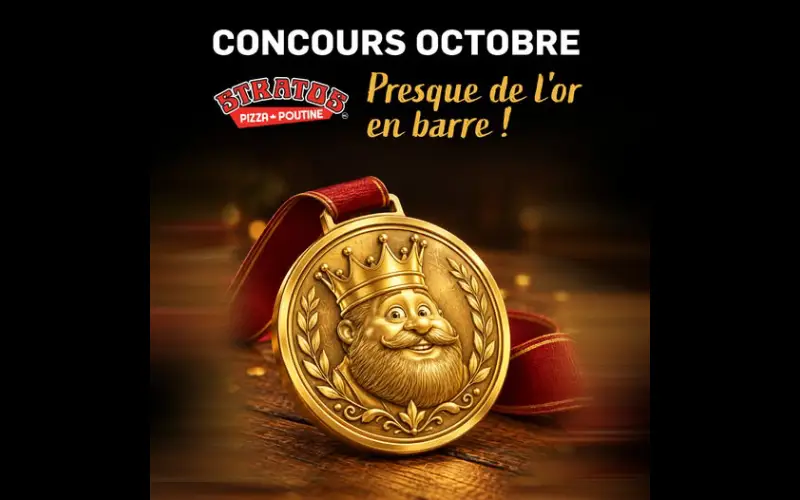 Gagnez une carte-cadeau Stratos Pizza - Poutine de 100$