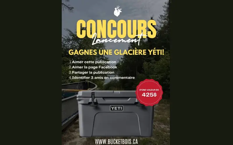 Gagnez une glacière Yéti