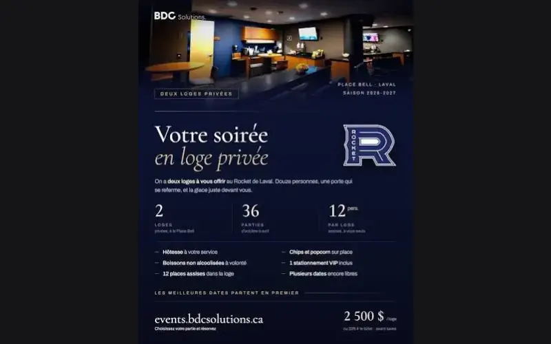 Gagnez une loge de 12 places à la Place Bell de 2500$